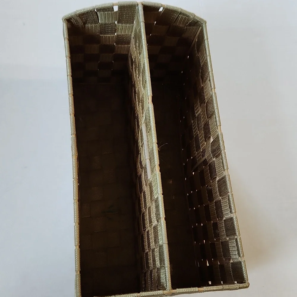 Woven Tan Storage Basket